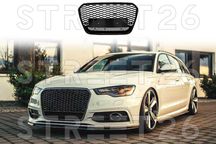 Grila Audi A6 C7 4G Pre-Facelift (2011-2014) RS6 Design Negru Lucios