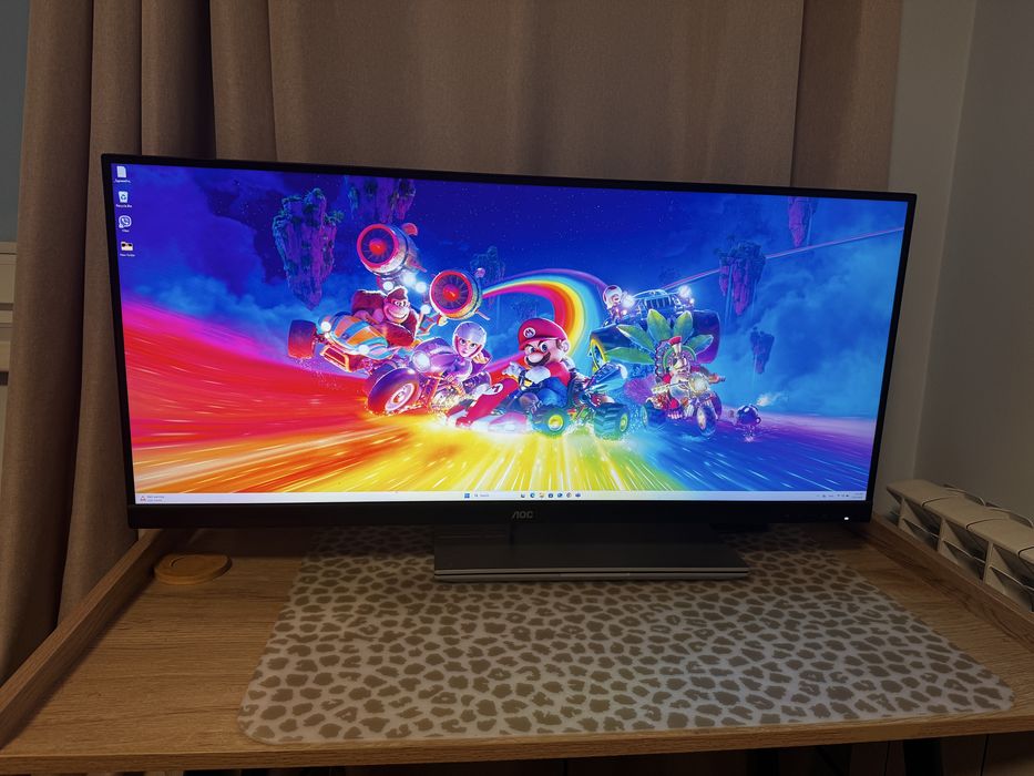 Гейминг монитор AOC - U34G3XM/EU, 34'', 144Hz, 4ms, Freesync