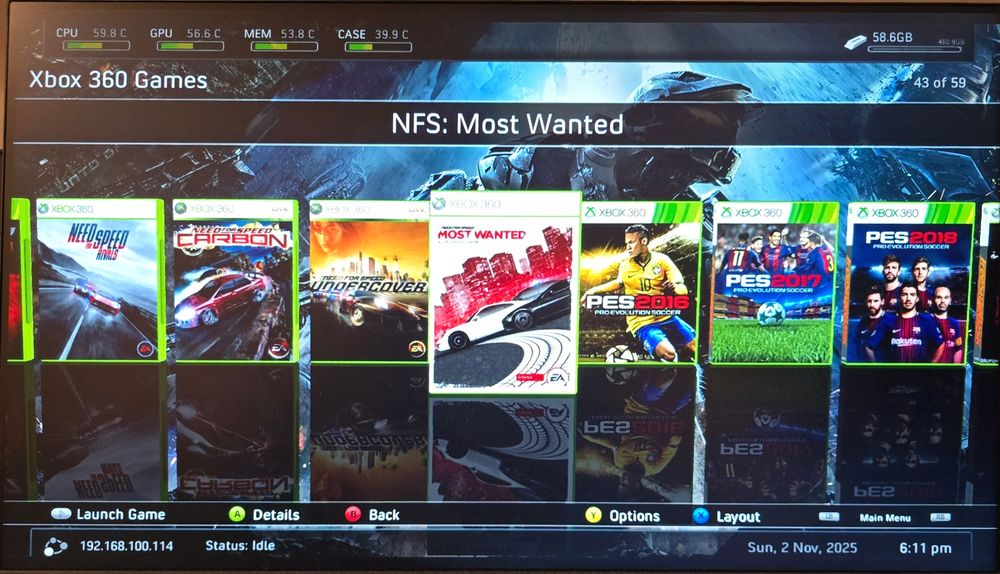 Xbox 360E modata cu hdd 500gb si peste 60 de jocuri