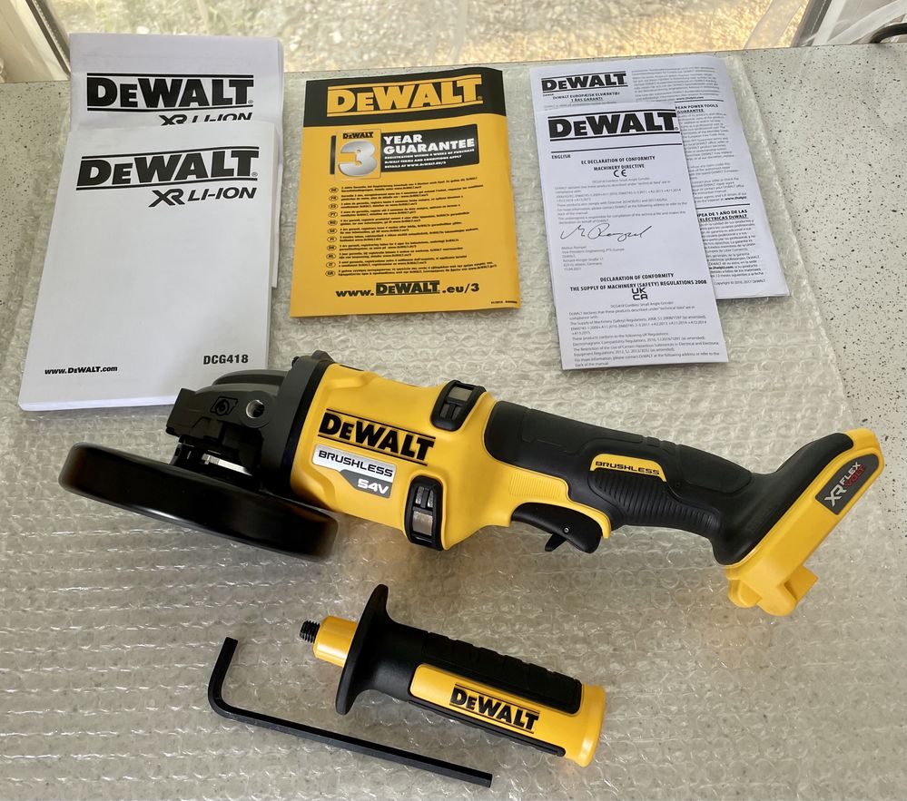 DeWALT DCG 418 XR. Polizor / Flex. FLEXVOLT 54V. Original Nou !