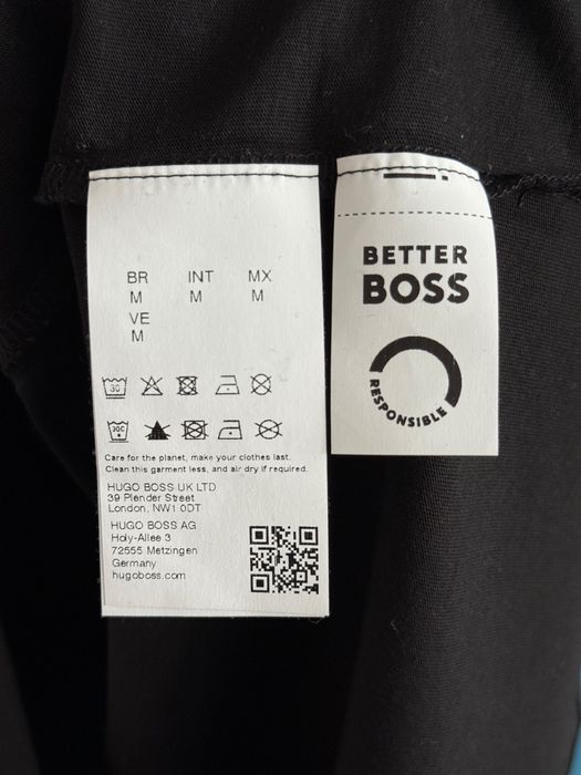 Нова автентична черна тениска Boss специална колекция за мъже размер M