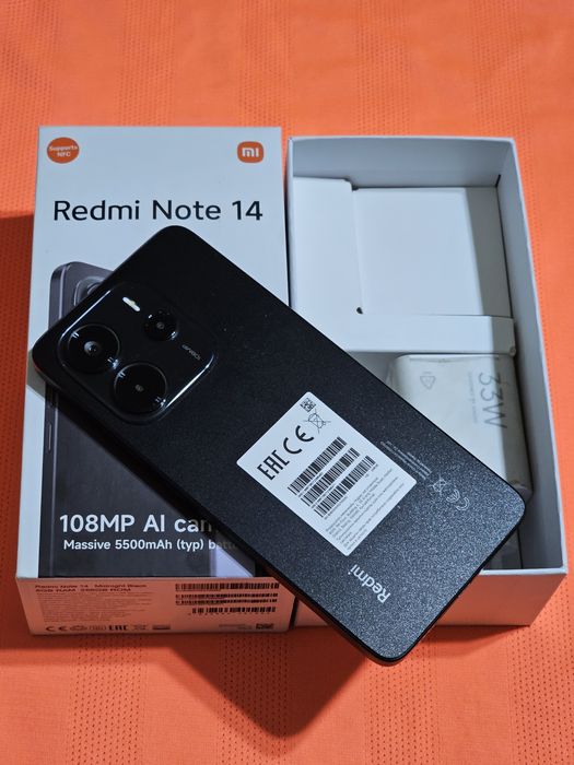 Redmi Note 14 256 gb Ram 8 полный комплект