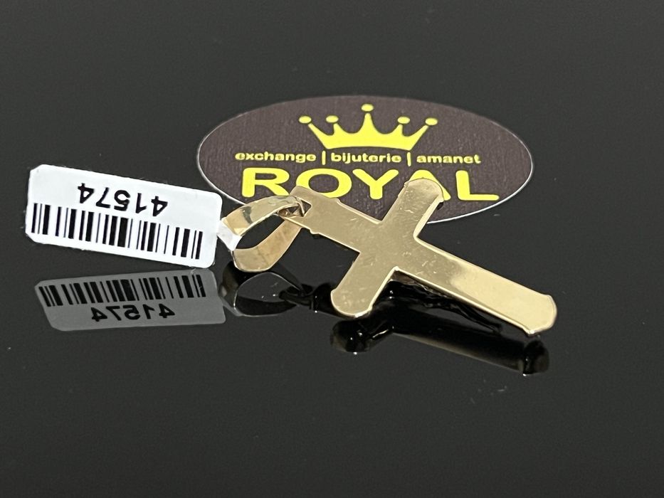 Bijuteria Royal CB : Pandantiv cruce aur 14k 2,75 grame