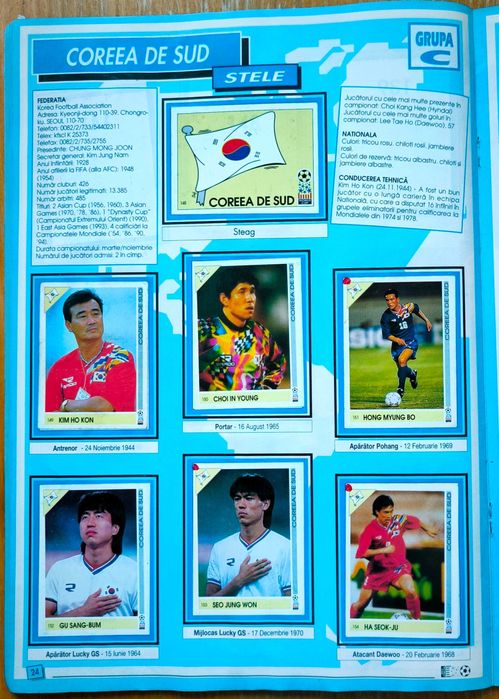 Campionatul Mondial de fotbal din SUA 94'. Album de colectie.