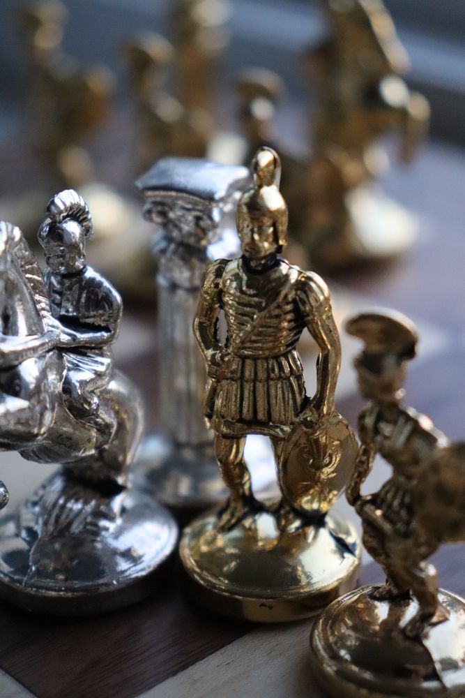 Люкс Шахматный набор, Подарок,Турецкие Шахматы «Палисандр Спартанцы»