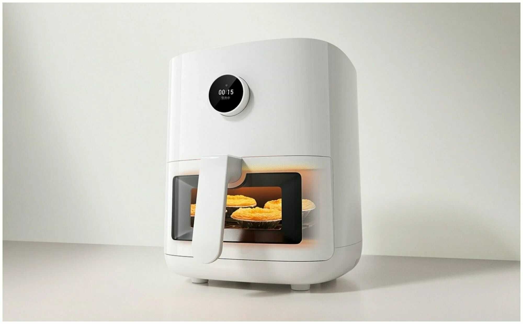 Xiaomi Mijia Smart Air Fryer 4,5L — Aqlli fritöz-aerogril (oq)