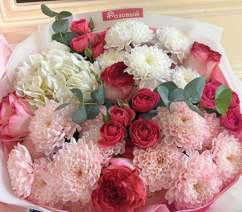 букет цветов свежие 8тыс тг