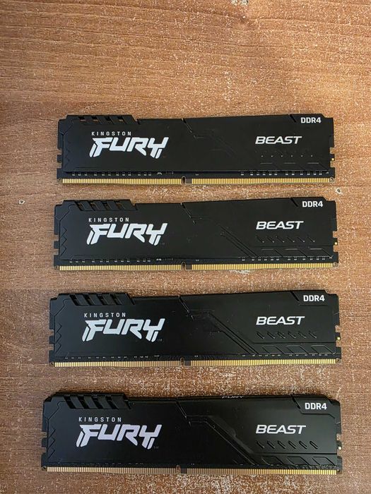 Kingston Fury Beast 64GB DDR4 3200MHz (4x16GB)