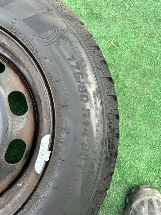 5х100 14 за vw polo golf 4 bora seat skoda железни джанти с зимни гуми