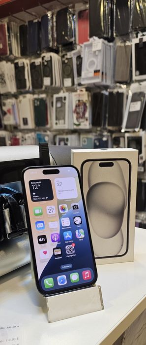 Iphone 15, 128GB,fullbox, baterie 100%, ca Nou