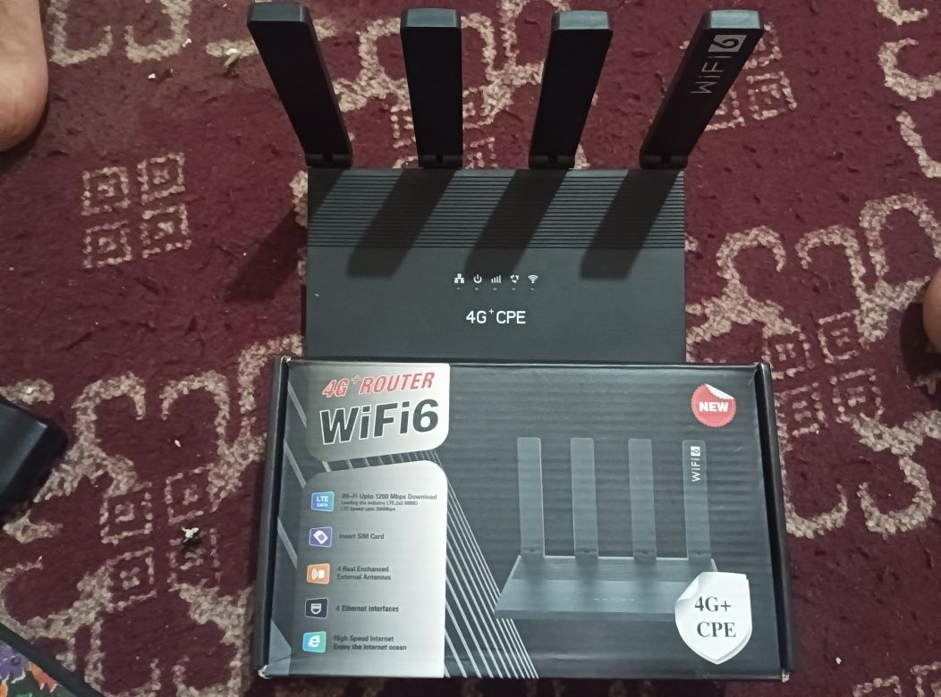 Wifi 4G+ sim karta tushadi