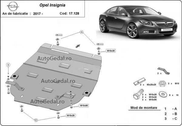 Scut motor metalic Opel Insignia B 2017- prezent