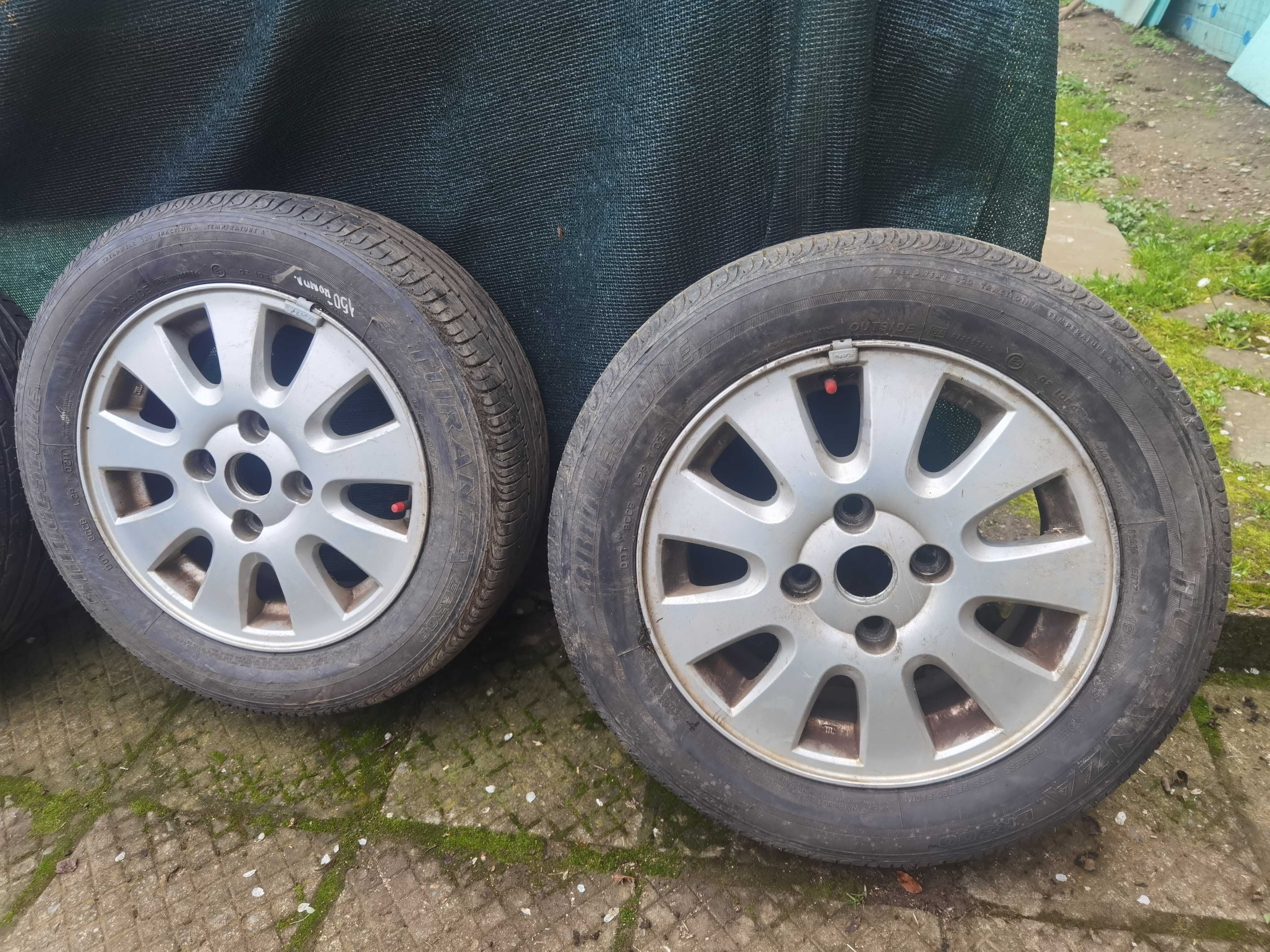 Летни гуми с джанти Mitsubishi E15x6J. 46 Dot и гуми Bridgestone