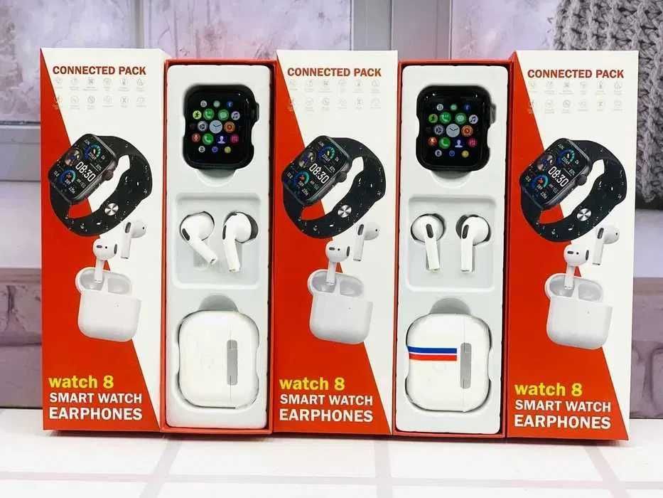 Супер Комбо Смарт Часы + Наушники Airpods, apple watch