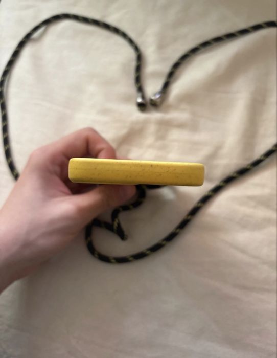 Husă iPhone 13 mini, Galben, Șnur