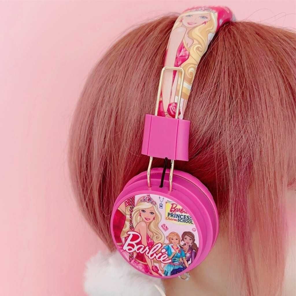 Безжични слушалки с вграден микрофон Barbie, сгъваеми и регулируеми