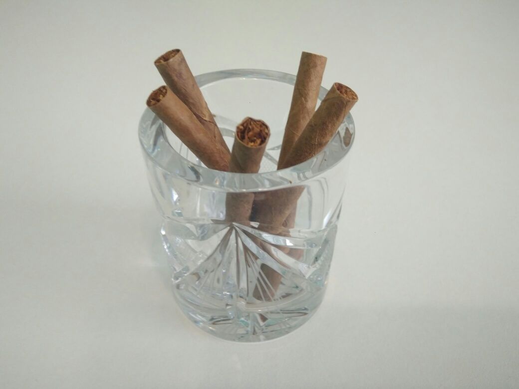 Пепелник и чаша ( за пури и цигари ) от оловен кристал !