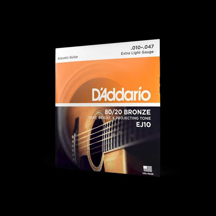 EJ10 10-47 Corzi pentru chitară acustică 80/20 Bronz