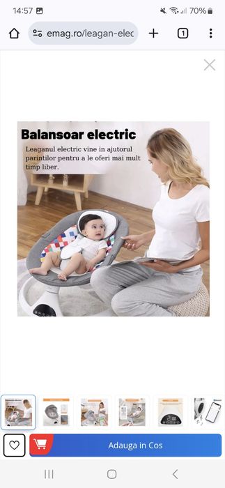 Vând balansoar electric