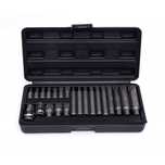 Trusa set bit spline stelate M4-M18 , 22 piese scurte lungi ,  KD10539
