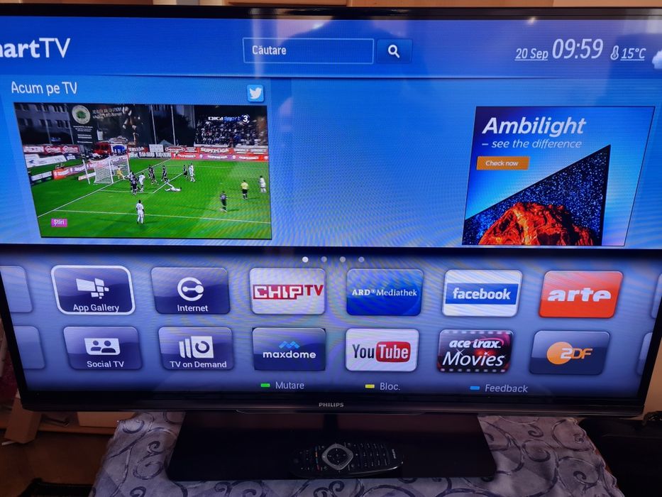 Vând tv led Philips 107cm