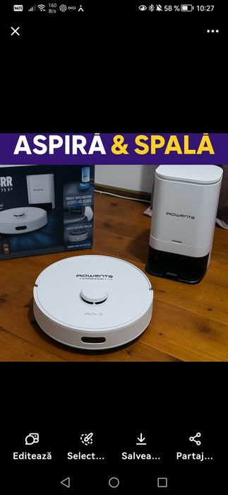 Robot aspirator Rowenta Serie 75 S+  - ca nou în garanție