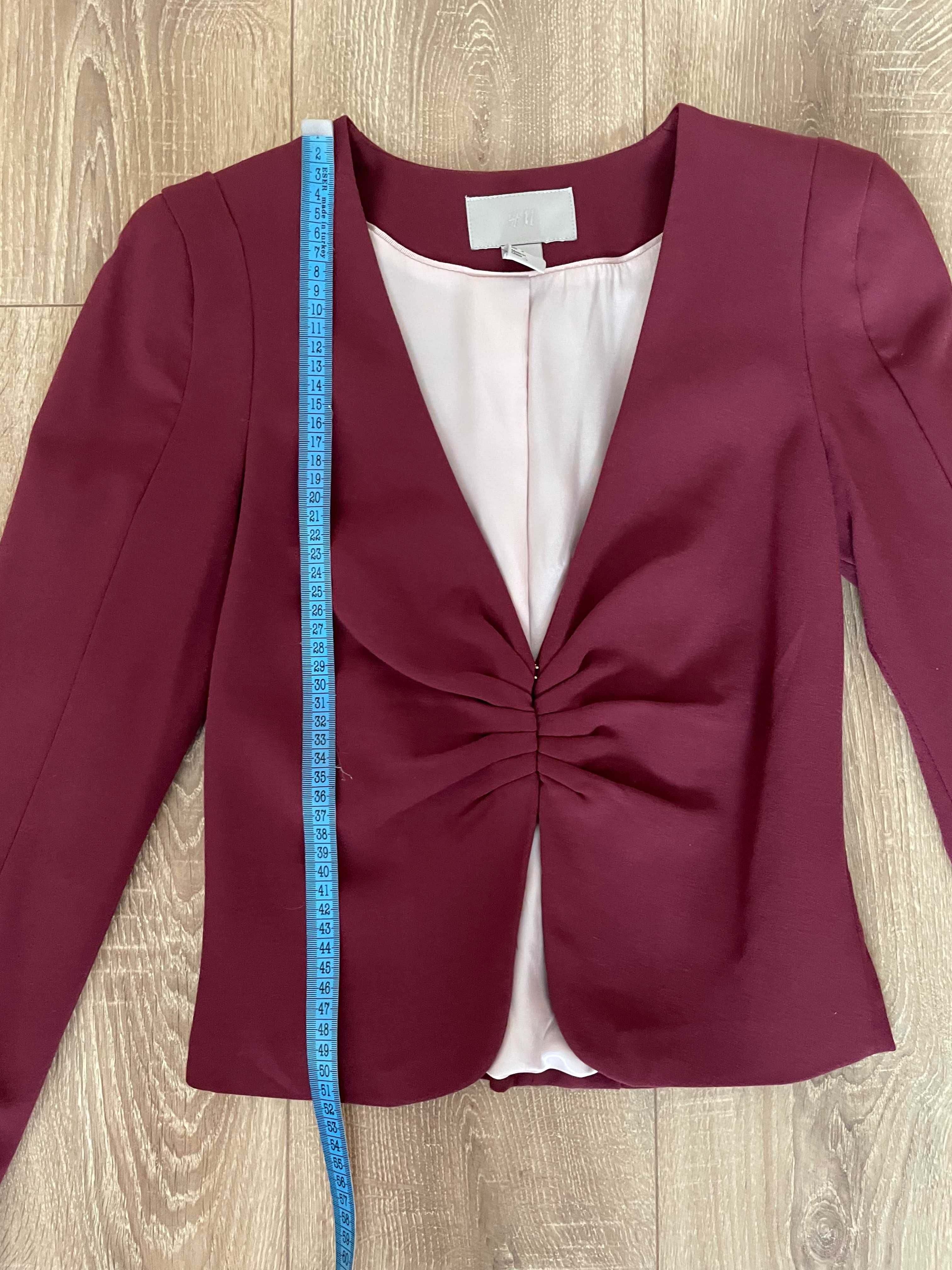 Sacou Blazer H&M grena burgundy 34 XS