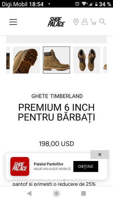 Ghete Timberland premium 6 inch