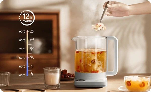 Чайник Xiaomi "Multifunctional Kettle", многофункциональный, белый, EU