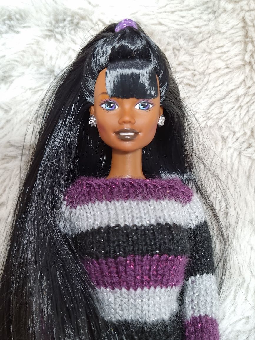 Papusa Barbie Articulata Custom Christie Splash'n'Color Reroot