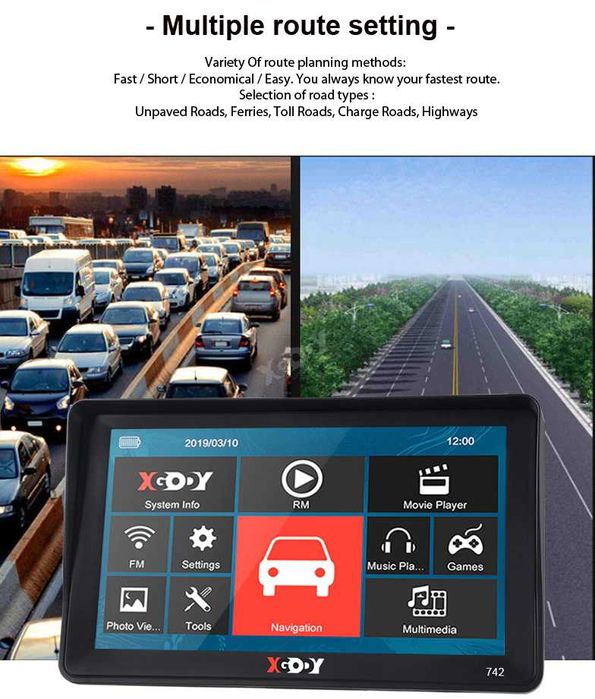 GPS Navigatii GPS 4,3" GPS 5" GPS 7"HD GPS TIR Camion Full Europa 2024