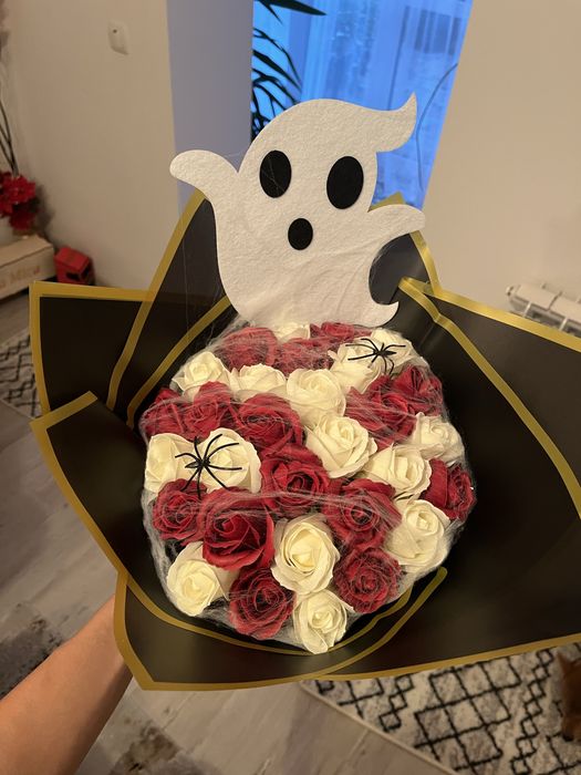Buchet flori halloween~ decor sau cadou tematic