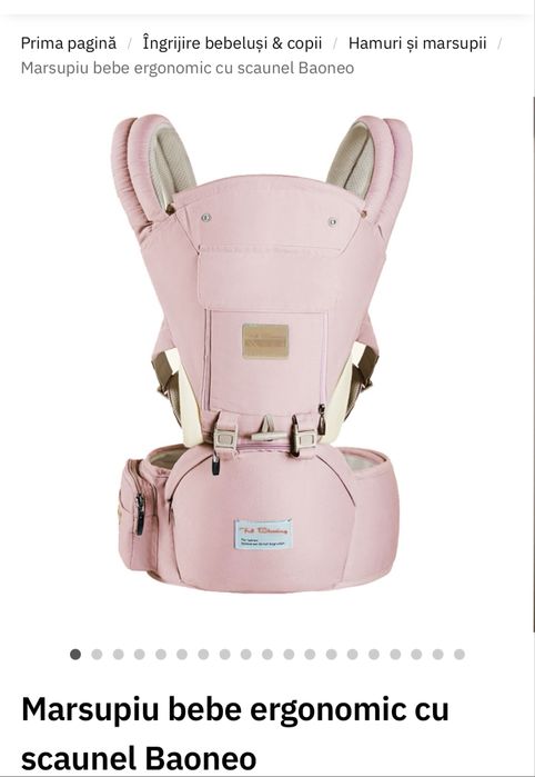 Marsupui ergonomic cu scaunel