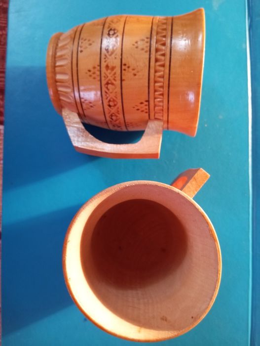 Продам деревянные кружечки ручной работы