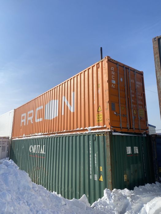 КОНТЕЙНЕРА 40 футовые МОРСКИЕ 2,9 HQ в Идеальном Состоянии Прям АСТАНЕ