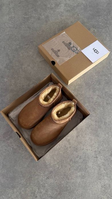 UGG Ultra Mini Platform Chestnut