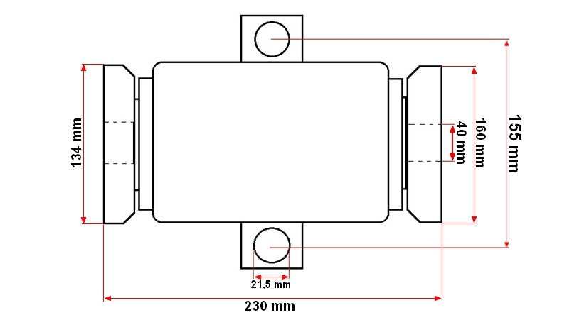 Lagar cu semimosor pe rulment 32015 cu patrat de 40 mm
