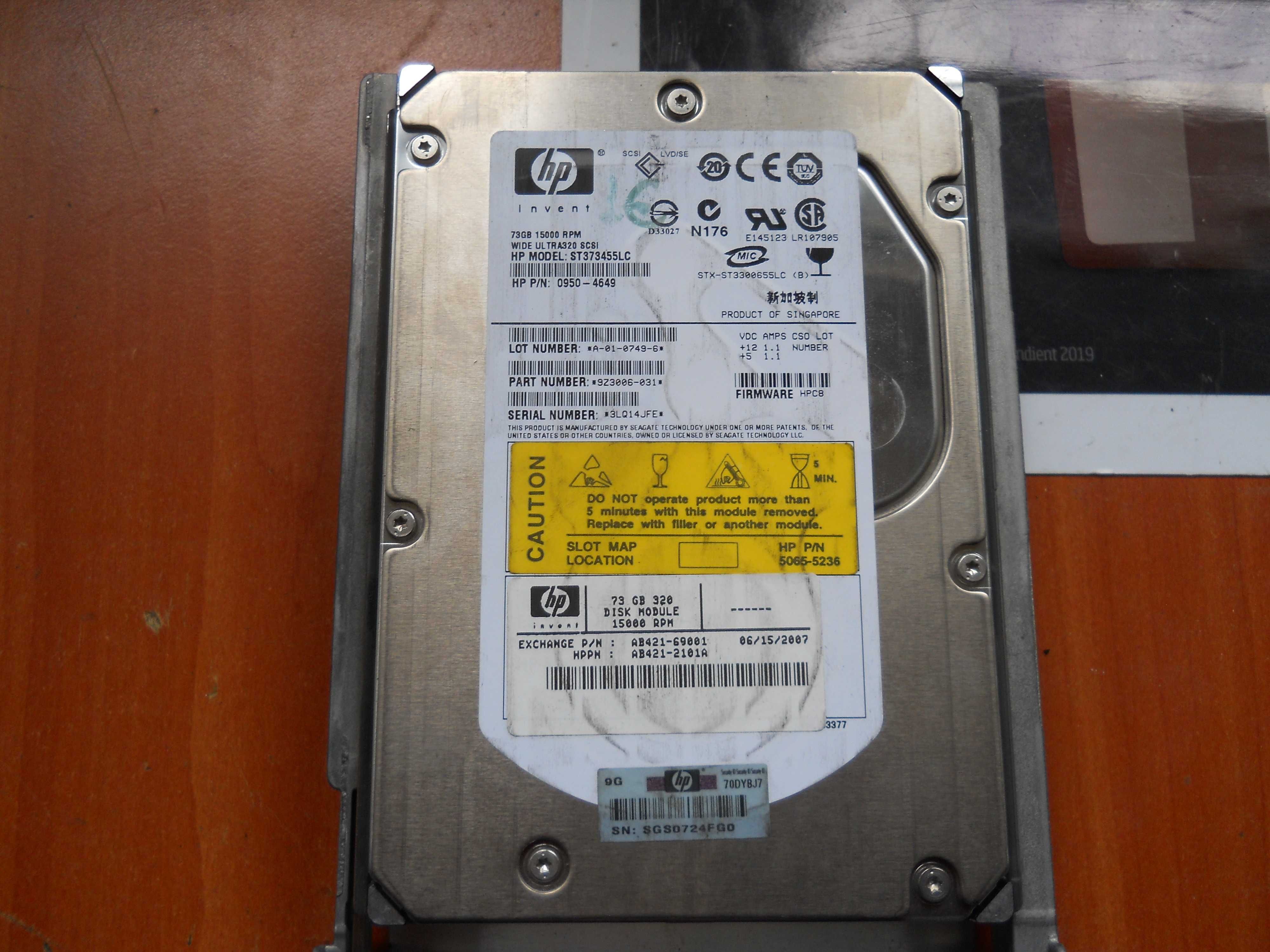 Hard disk SCSI Ultra 320