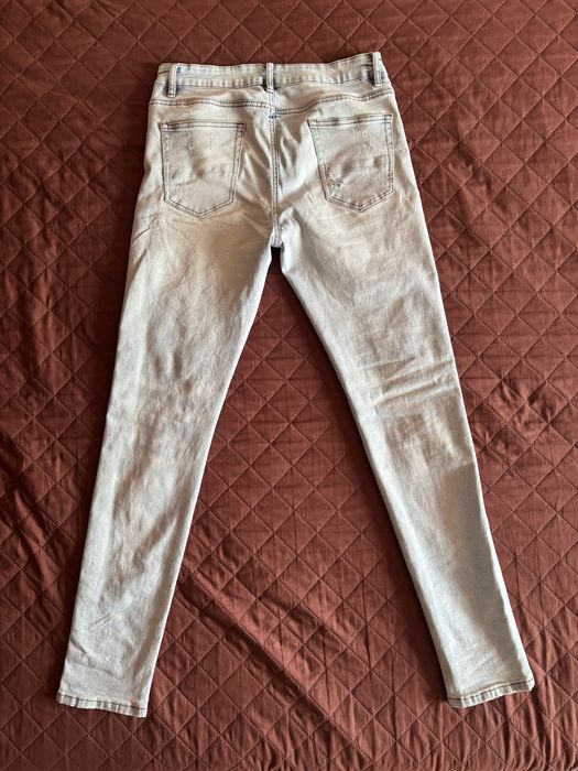 Blugi Slim Fit thevaluee Diamond Jeans Albastri (nu zara,bershka,h&m)
