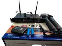 Двуканална VHF безжична микрофонна система, комплект микрофони