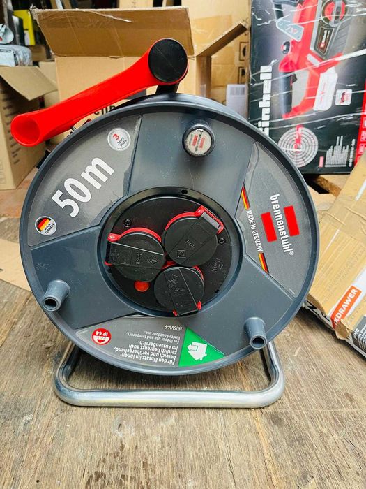 Prelungitor Brennenstuhl Garant V2 IP44, 50 m pentru exterior
