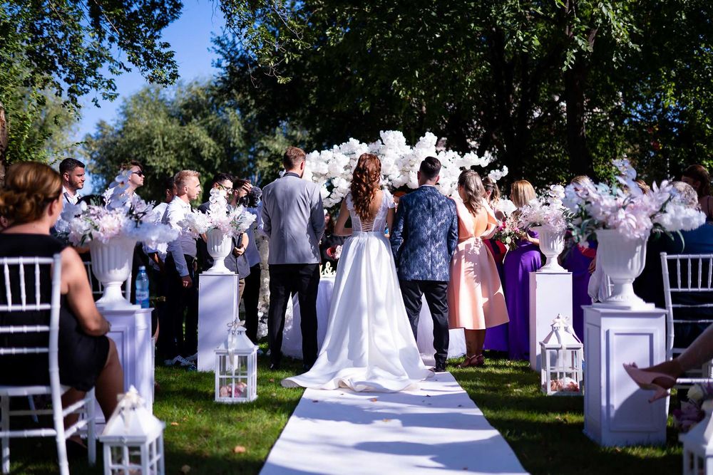 Rochie mireasa (cu trena detasabila)