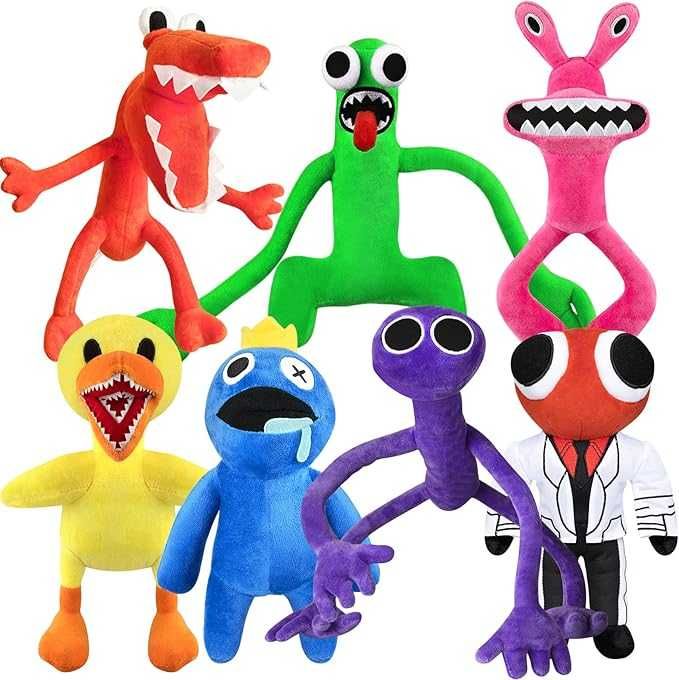 Плюшена играчка Рейнбоу френдс, Rainbow friends, Roblox rainbow friend