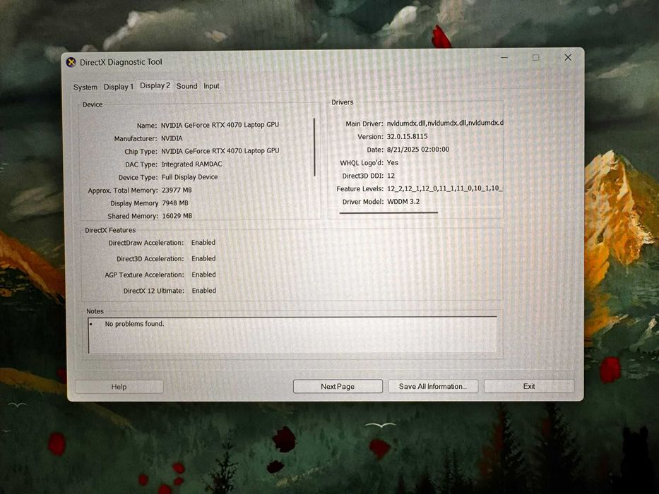 Lenovo Legion Slim 5 16AHP9, Ryzen 7, RTX 4070, 32GB RAM, 1TB