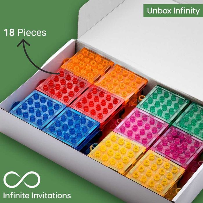 IMAGIMAGS Магнитни строителни плочки, Комплект влакчета от 18 части