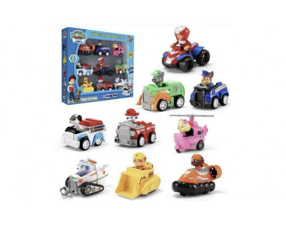 Set cu 9 figurine Patrula Catelusilor, Paw Patrol