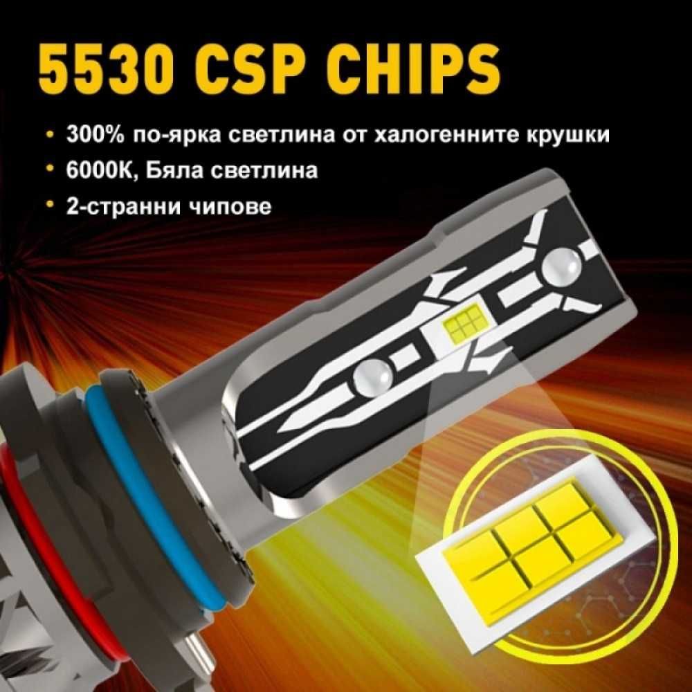 Комплект диодни LED крушки H7, 35W, 12V.