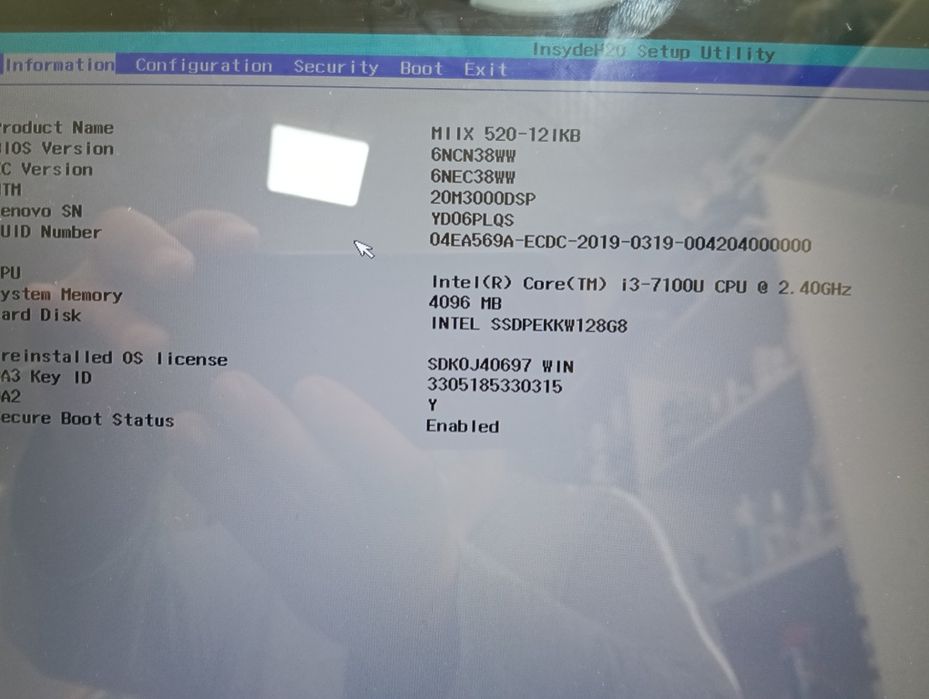 Tableta miix 520 lenovo