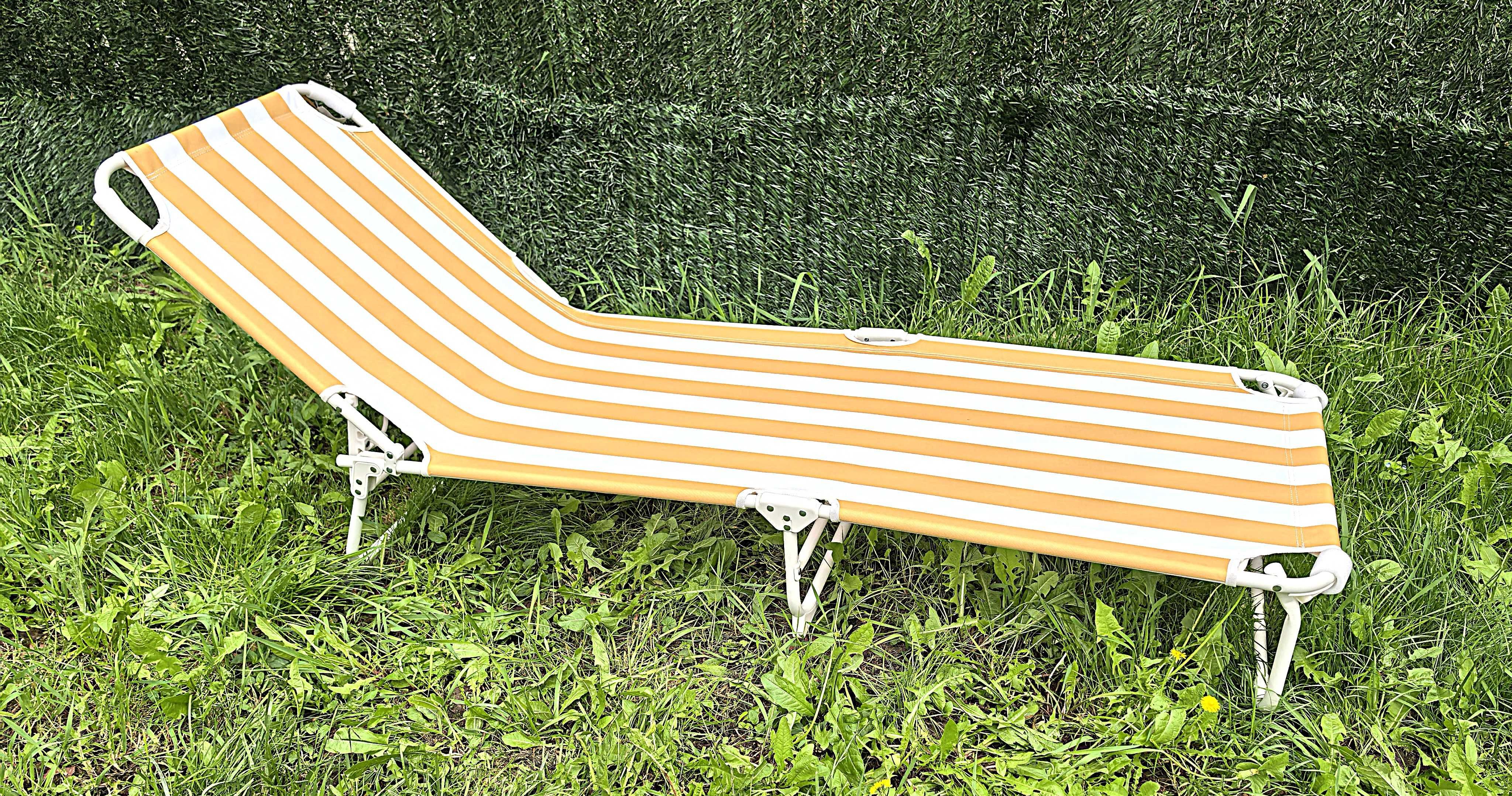 Sezlong Pliabil Gradina 185x60cm – Portocaliu