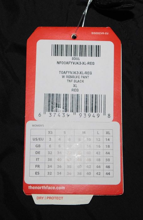 Suprapantaloni The North Face DryVent dama marimea XL NOI!